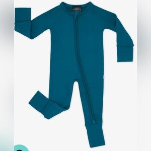 -Little Sleepies Twilight teal cozy zippie 12-18 months